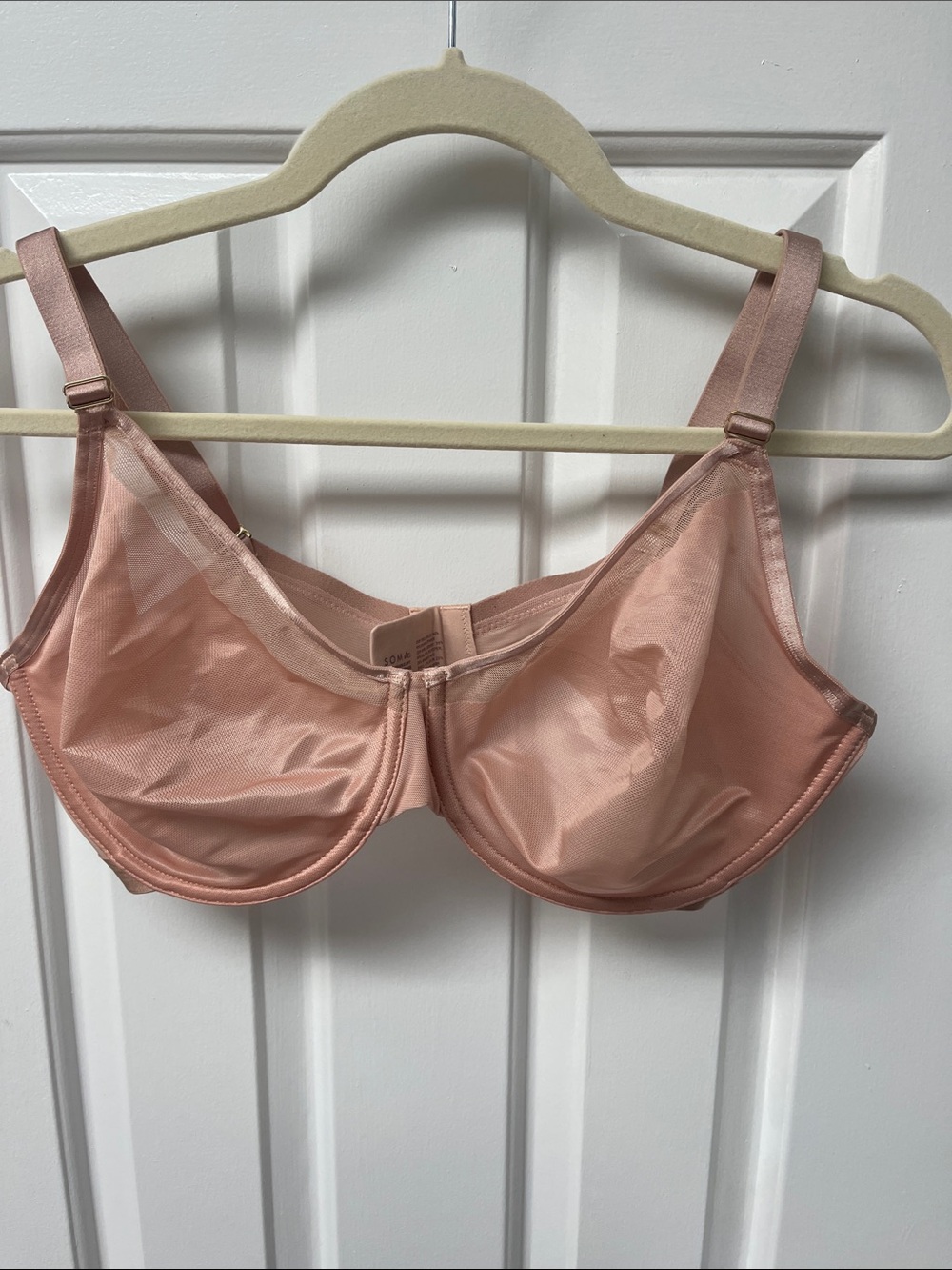 Soma Satin Underwire Bra - Dusty Rose